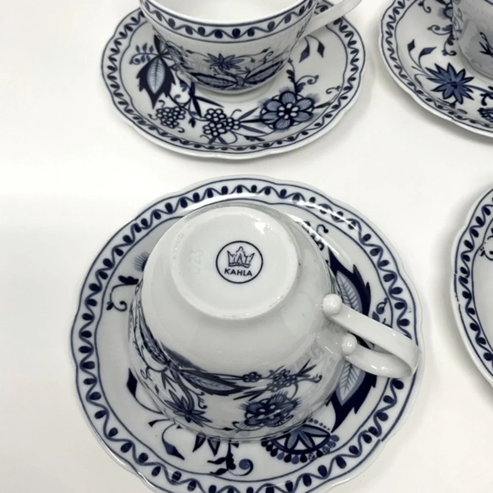 Rosella Onion Pattern set‎ of 6 cups and saucers